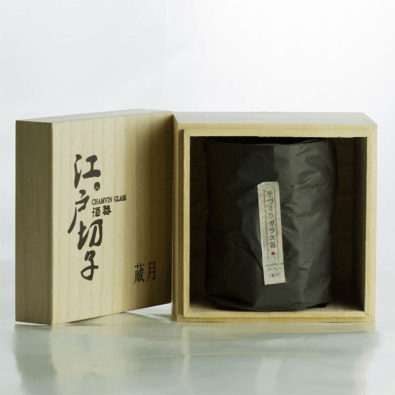 Japansk Håndlaget Chamvin Edo Kiriko Whisky Glass | Luvikno