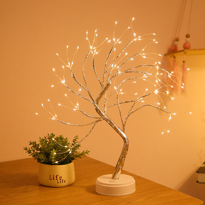 LED Bordlampe med Fargerike Tre Lys Luvikno