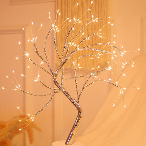 LED Bordlampe med Fargerike Tre Lys Luvikno