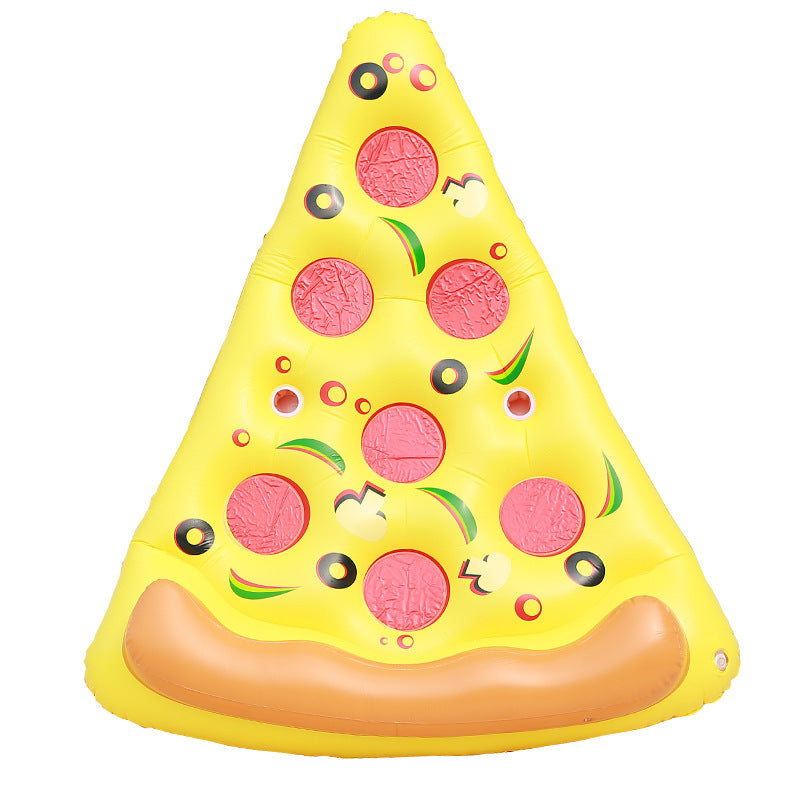 Kvinne Oppblåsbar Pizza Basseng Flyte Luvikno