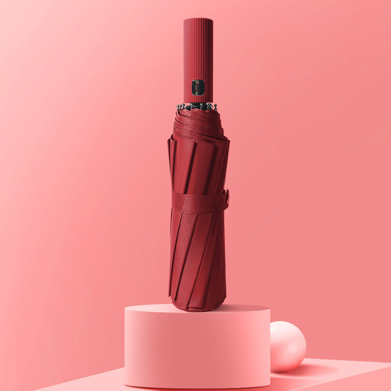 Dame elegant og kompakt sammenleggbar paraply Luvikno