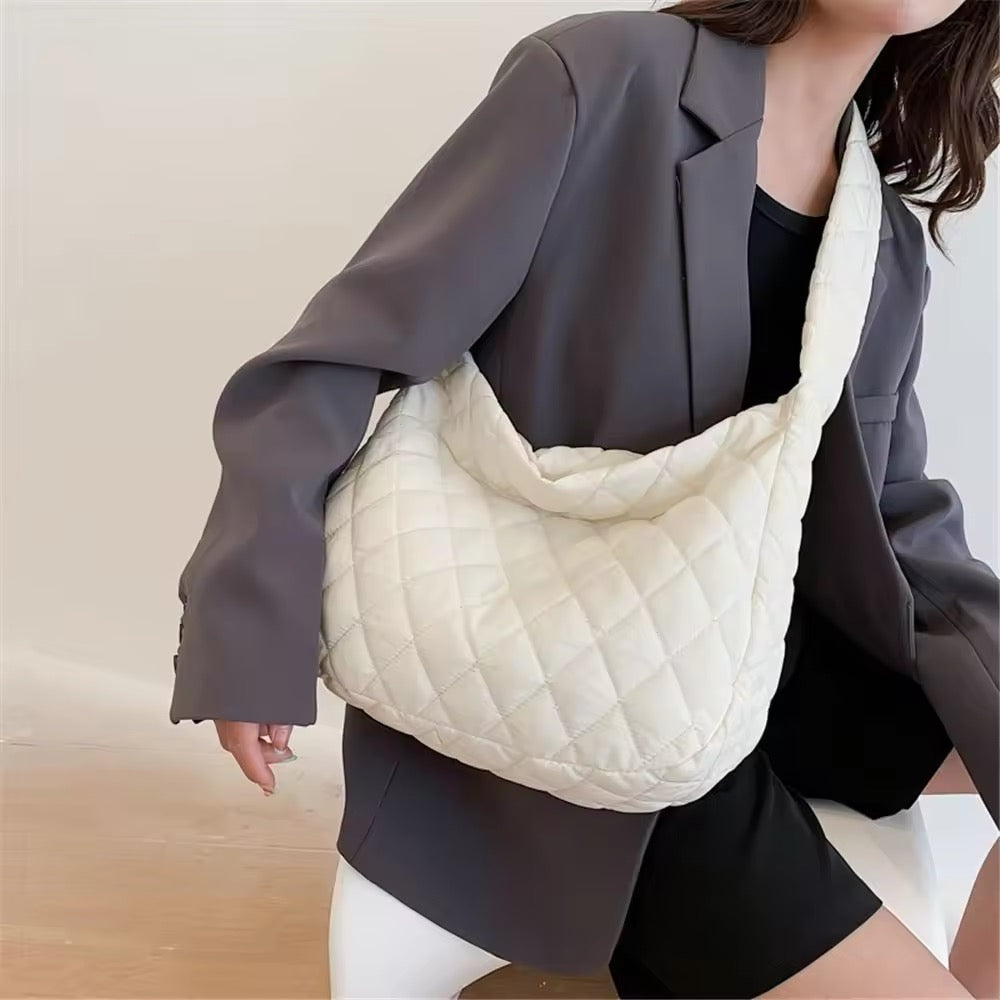 Luvikno | Polstret Ballett Extra Large Puffer Tote Crossbody Polstret Skulderveske