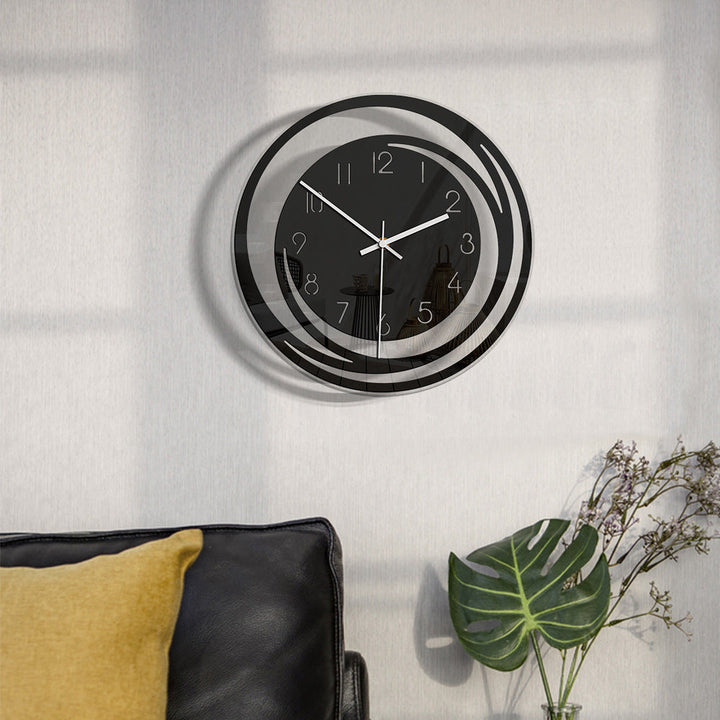 Luvikno | Elegant Stille Veggklokke i Akryl – Moderne og Stilig