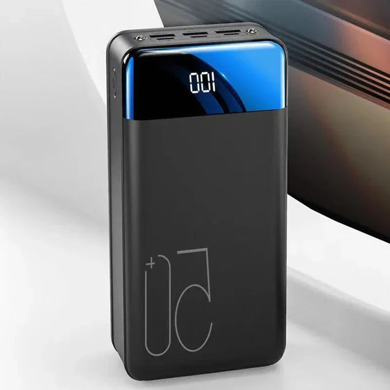 Luvikno | 100,000mAh Ultra-Høy Kapasitet Power Bank med Super Rask Lading – Bærbar Lader for Mobiltelefoner, Nettbrett og Laptoper