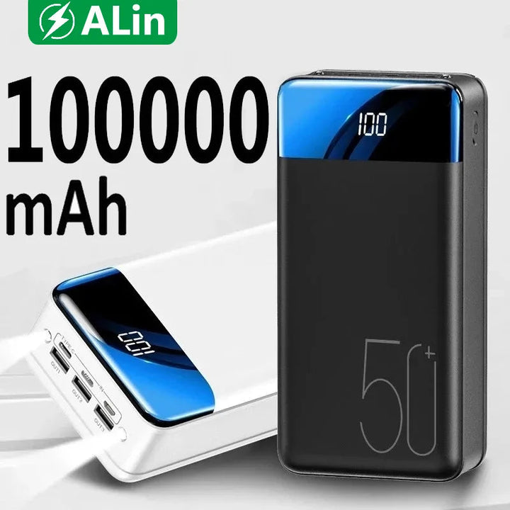 Luvikno | Voltaro 50000 mAh Powerbank Rask lading for bærbar PC, nettbrett, smarttelefon Kompakt Kraftig