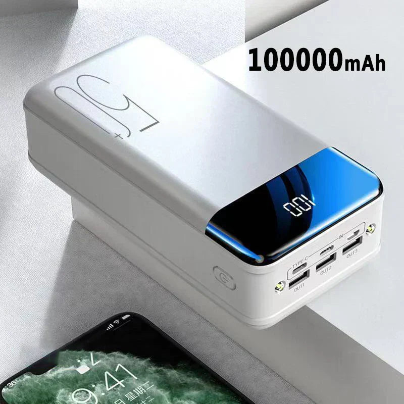 50,000mAh Powerbank med Hurtigladefunksjon | Luvikno