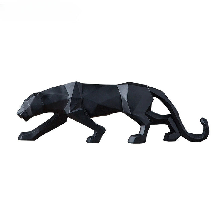 PantherSculpt – Elegant Svart-Hvit Panther Statuer Luvikno