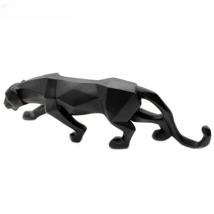 PantherSculpt – Elegant Svart-Hvit Panther Statuer Luvikno