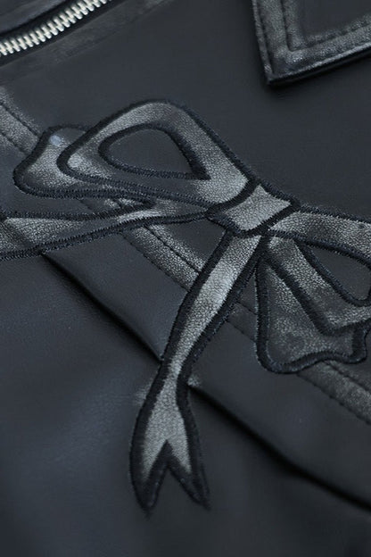 Luvik | Koriste Tekonahkainen Biker-takki