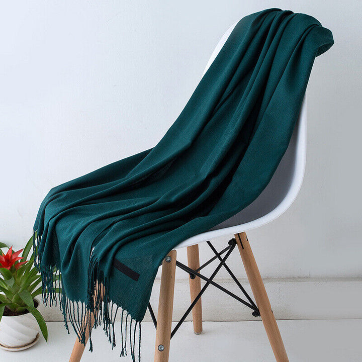 Cashmere skjerf for kvinner Myk Varm Vinter Sjall Luvikno