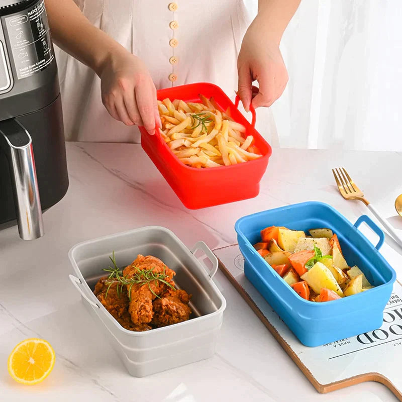 Foldbar Air Fryer Silikon Bakepanne | Luvikno