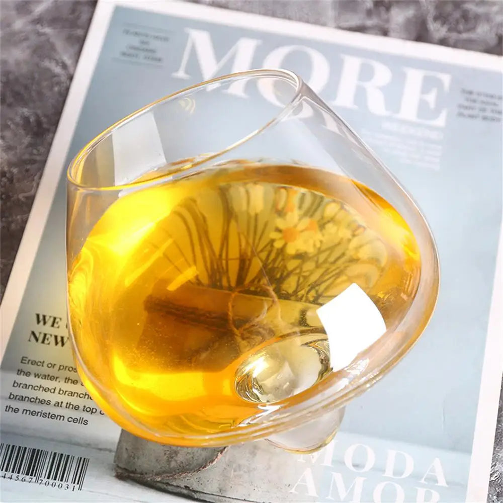 Belly Whiskey og Ølglass - Roterende Tumbler for Cocktails, Vin og andre Drinker Luvikno
