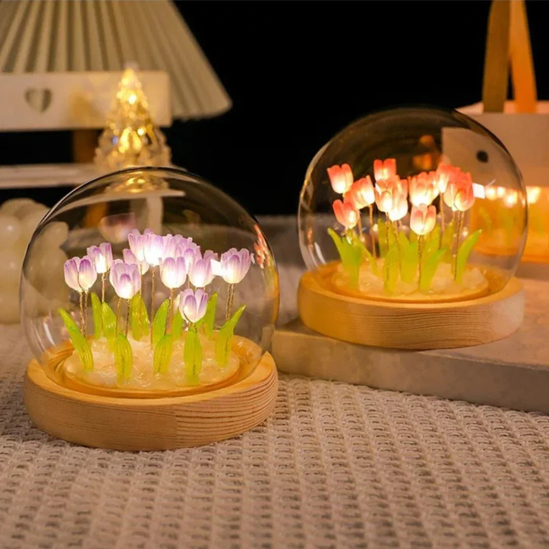 Glass Dome Tulip Light | Luvikno