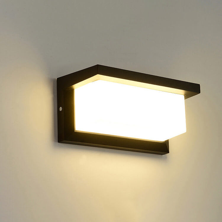 Moderne Kreativ Geometri Aluminium Utendørs Vanntett LED Vegglykt Lampe | Luvikno