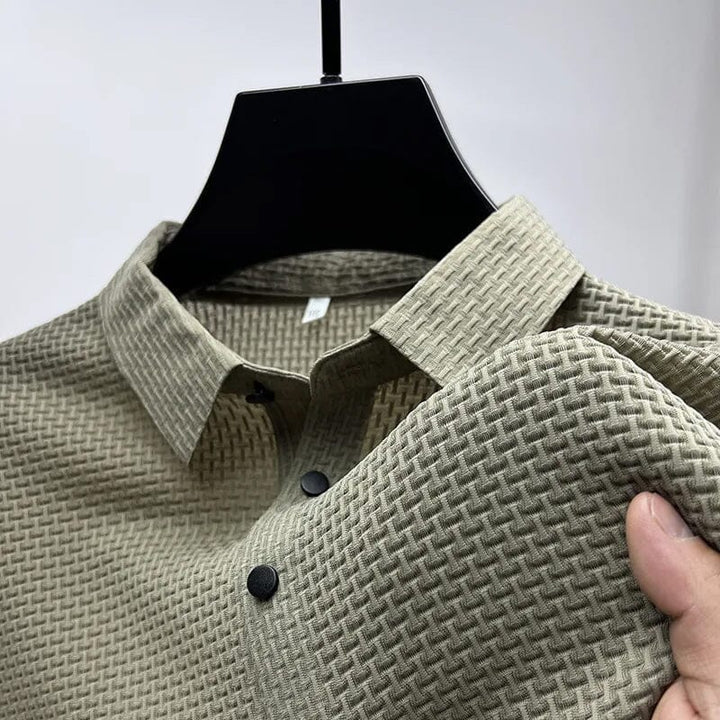 Mesh Ice Silk Korte Ermel T-skjorte | Luvikno