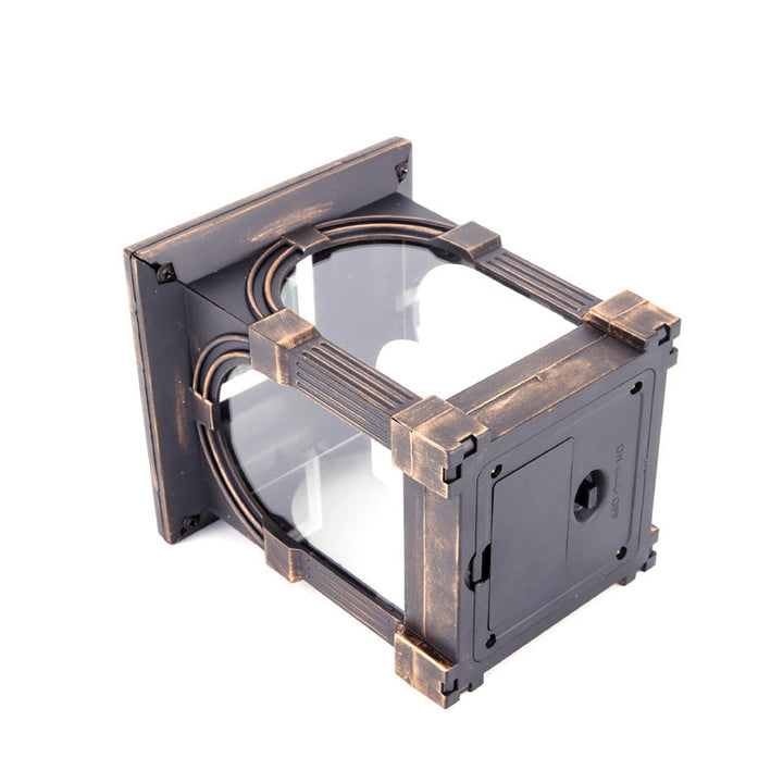 Tradisjonell europeisk sol-vanntett hus kubisk plast LED landskapsbelysning utendørs lys til hage | Luvikno