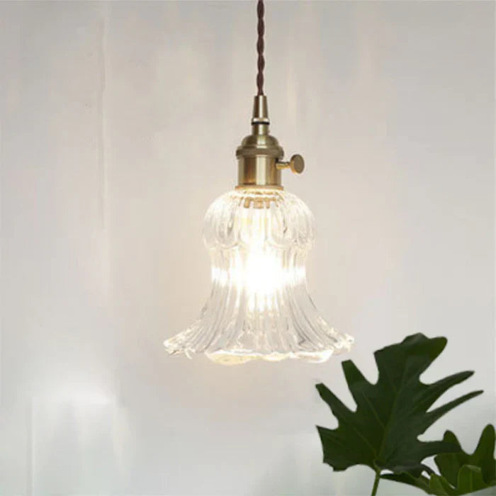 OpulentGlow Pendel – Elegant Glass Henge Lamp Luvikno