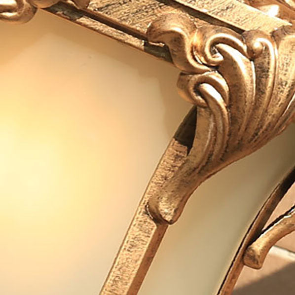 Europeisk Retro Aluminium Glass Utskåret Lantern 1-Lys Utendørs Vanntett Vegglampe | Luvikno