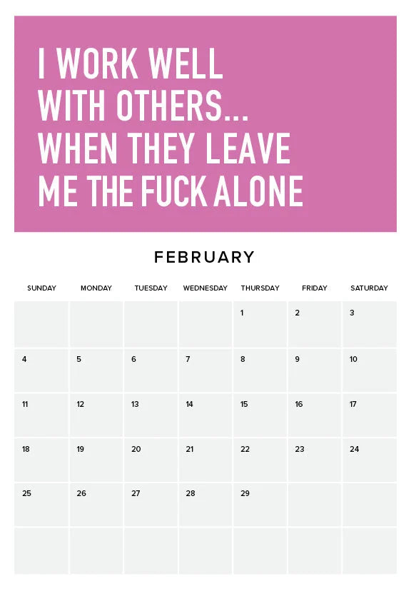 Adulting Is Hard 2024 Veggkalender | Luvikno