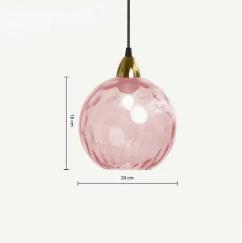 LumiSphere Pendellampe – Elegant Glassfære Belysning Luvikno