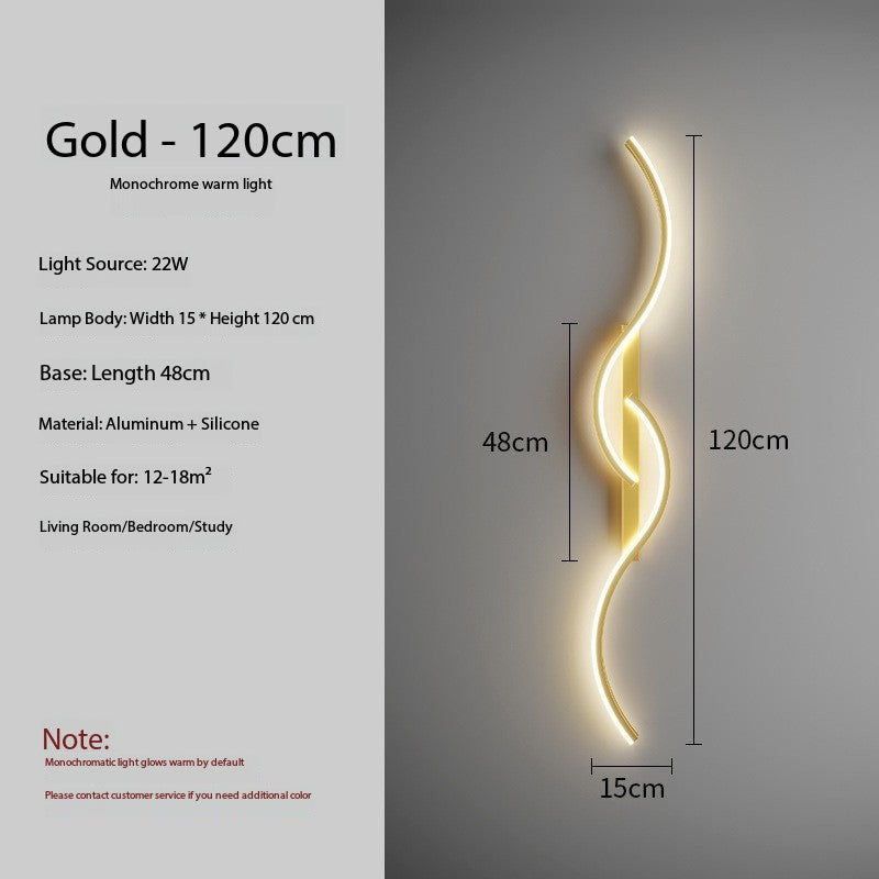 Minimalist Luxury LED Vegglampe - Flere Størrelser, Farger og Dimmealternativer Luvikno