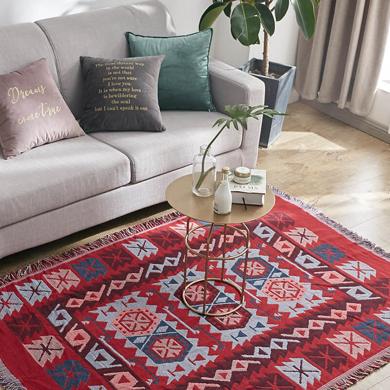 Bohemske strikkede kaster for sofasmykke | Luvikno