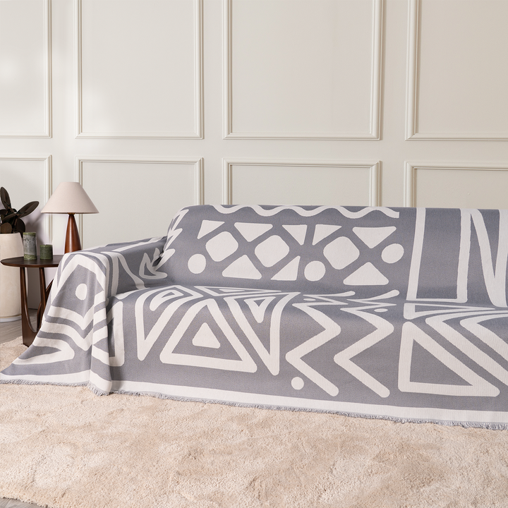 Geometrisk Boho Stil Sofa Trekk - Moderne, Stilig & Holdbar Sofa Beskyttelse | Luvikno