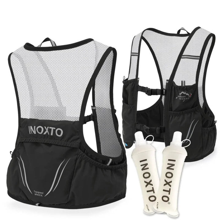 Luvikno | SwiftRun Trail Running Vest – Lettvekts Løpevest med 2 Myke Flasker