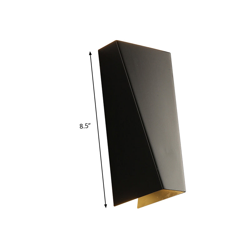 Minimalistisk Stil Trapezoid Veggvasker Lys Aluminium Varm/Hvit Belysning LED Sengelampe i Svart/Hvit | Luvikno