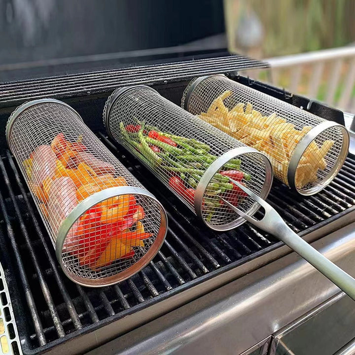 Grill rustfritt stålnett sylinder | Luvikno