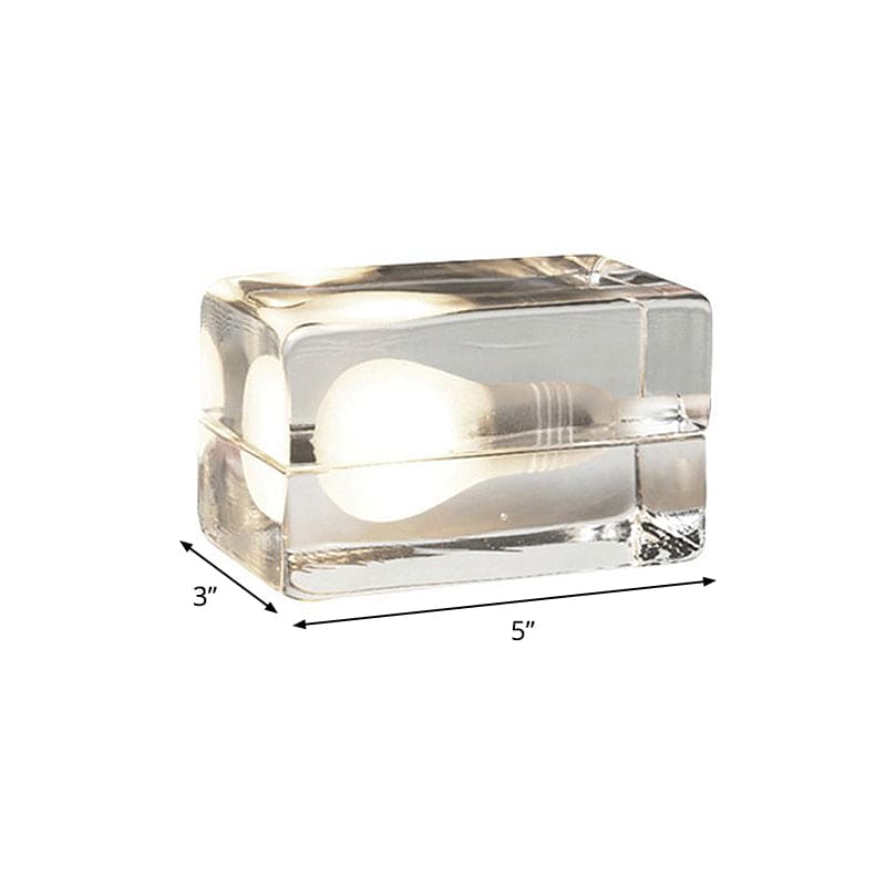 Luvikno | Icecube Lampe - Moderne bordlampe i form av en isblokk