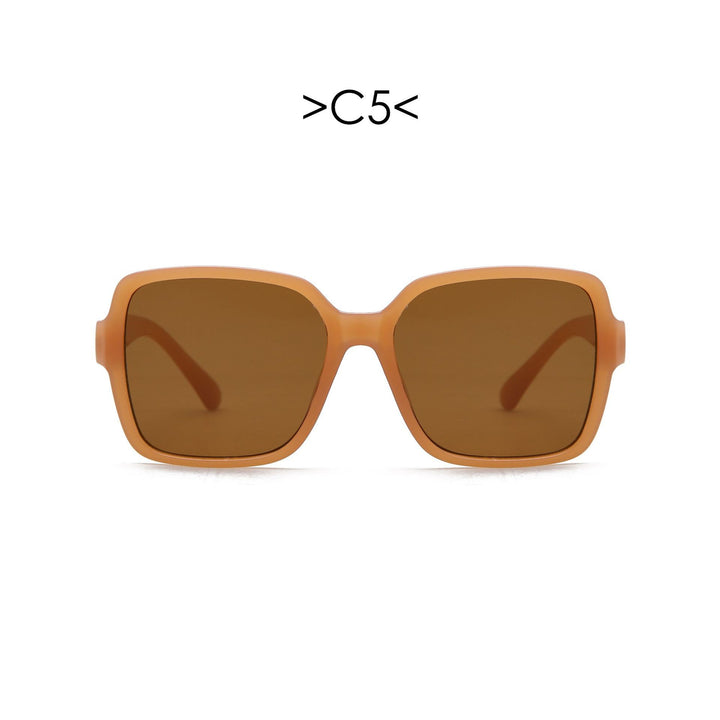 Dame oversized solbrille med geometrisk design Luvikno