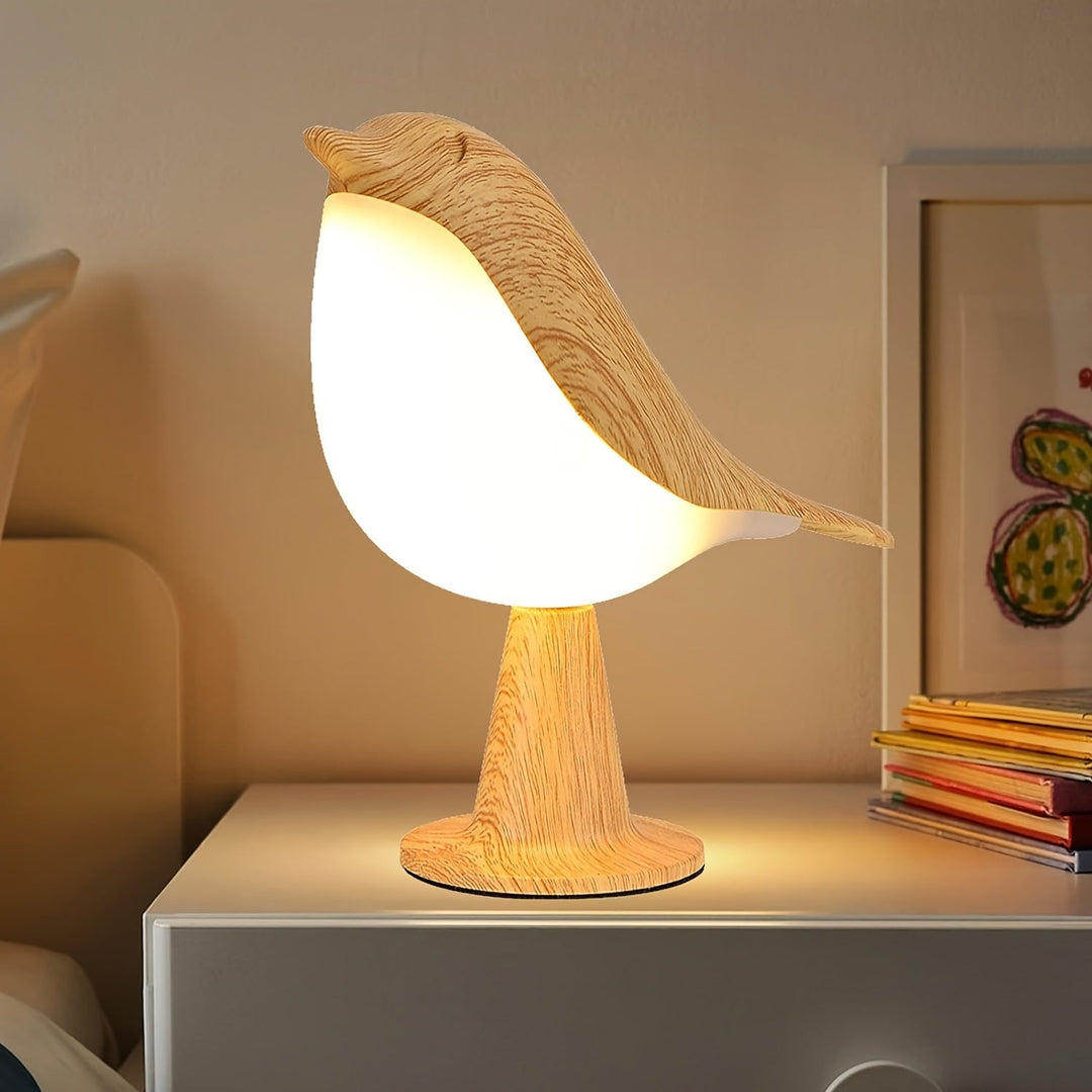 BrightNest - USB LED Fugl Bordlampe med Touch Luvikno