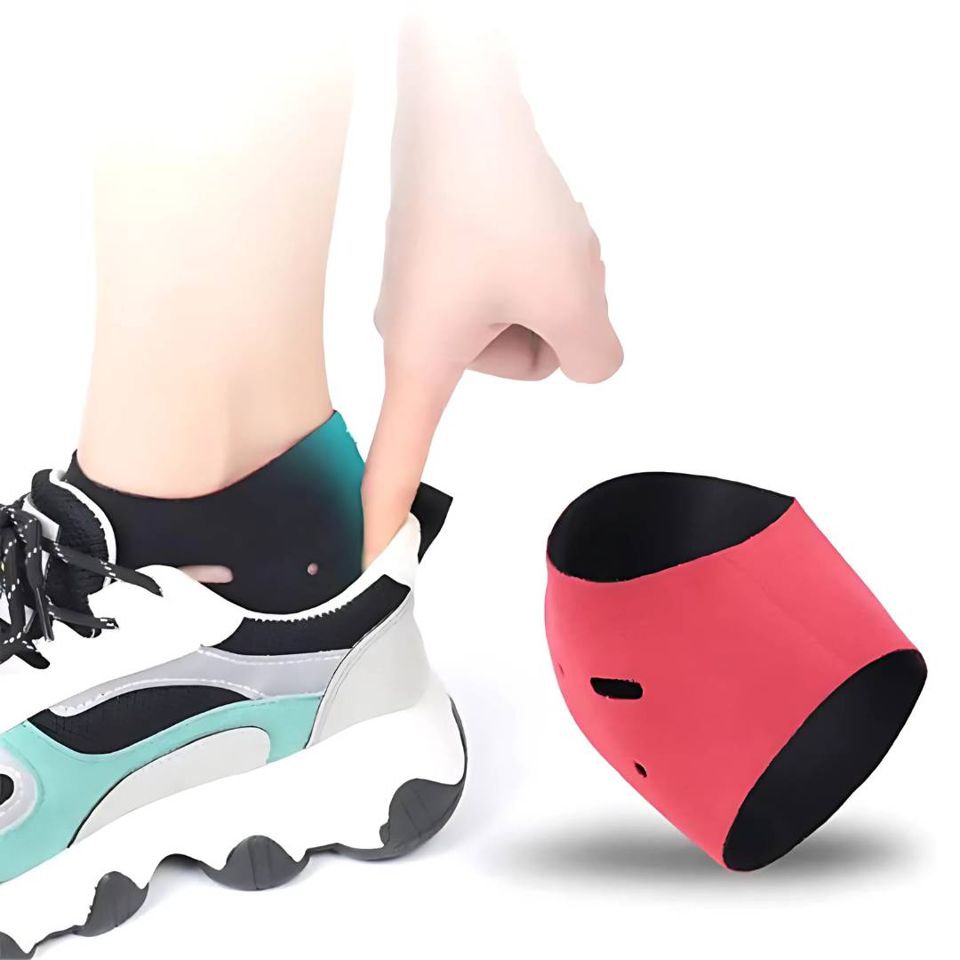 SootheSteps Hæl Sokker | Dempende Støtte for Tørre Sprukne Hæler - Plantar Fasciitis Lindring - Ideell for Daglig Bruk Luvikno