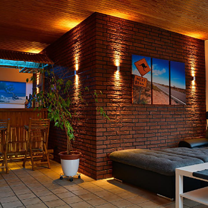 Moderne Enkelhet Vanntett Aluminium Kubisk LED Vegglampe For Utendørs Patio | Luvikno