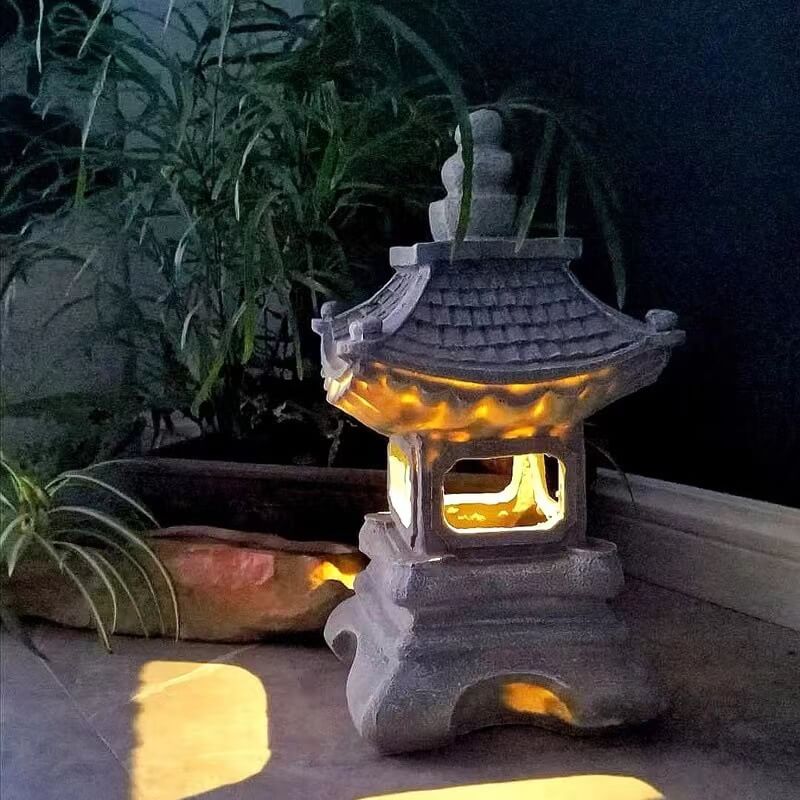 Retro dekorativ solturbinresin LED utendørs landskapsbelysning | Luvikno