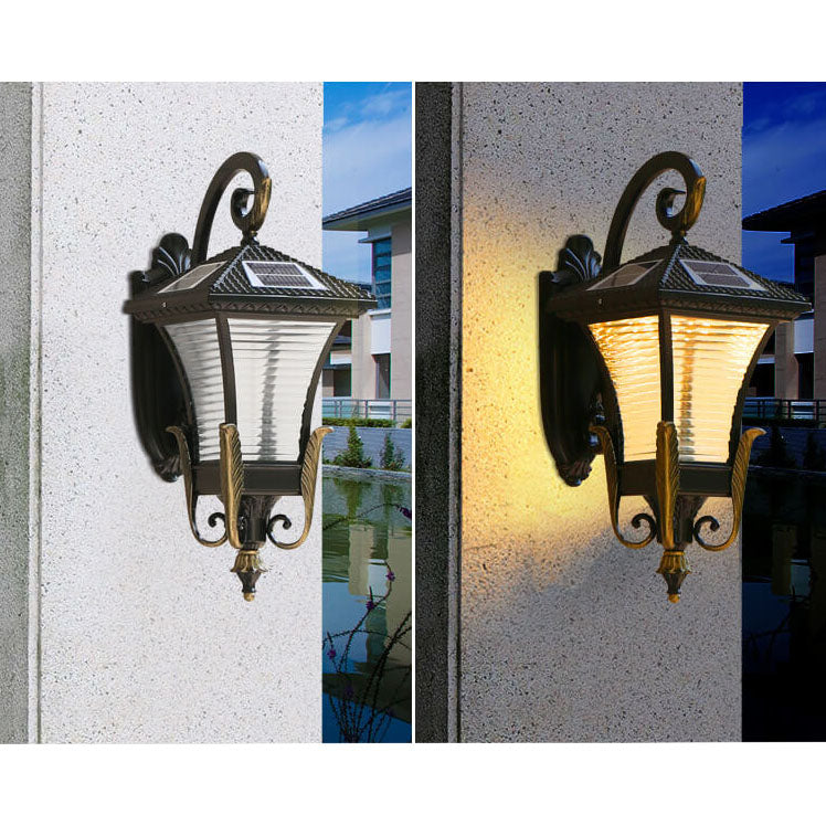 Europeisk stil Retro Aluminium Vanntett Utendørs 1-Lys Vegg Sconce Lampe | Luvikno