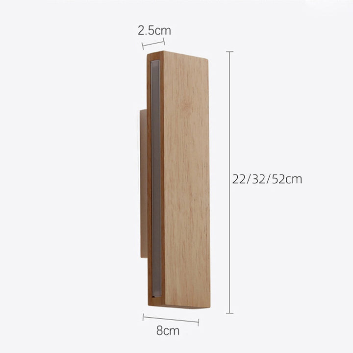 Vegglampe med roterbar tre LED-design Luvikno