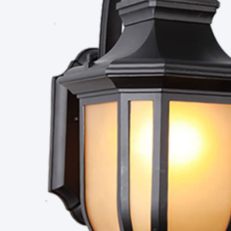 Moderne europeisk minimalistisk aluminiumlegering firkantet utendørs 1-lys vegglampe | Luvikno