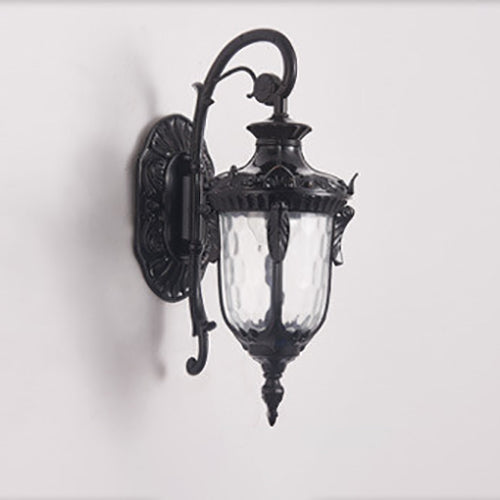 Europeisk Deluxe Lantern Utendørs Vanntett 1-Lys Vegglampe | Luvikno