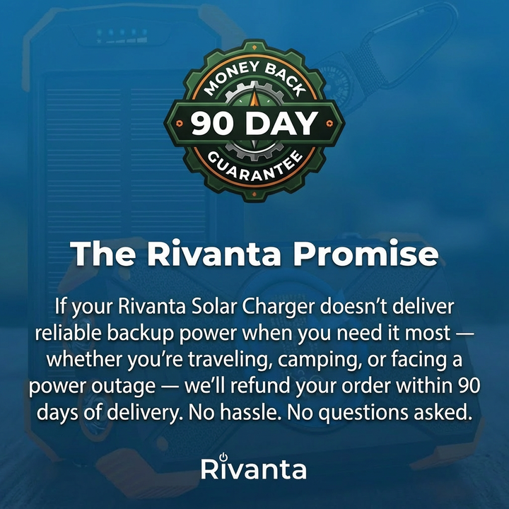 Rivanta Solar-Powerbank Nødlader IPX4 | Luvikno