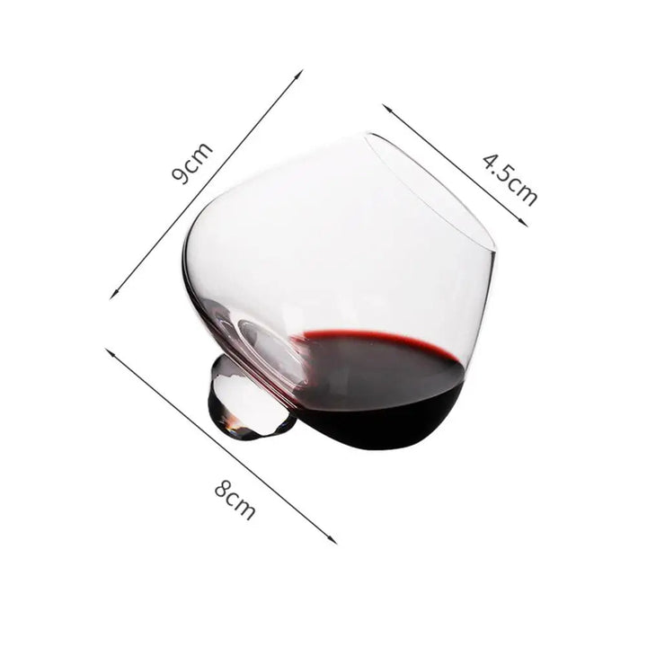 Belly Whiskey og Ølglass - Roterende Tumbler for Cocktails, Vin og andre Drinker Luvikno