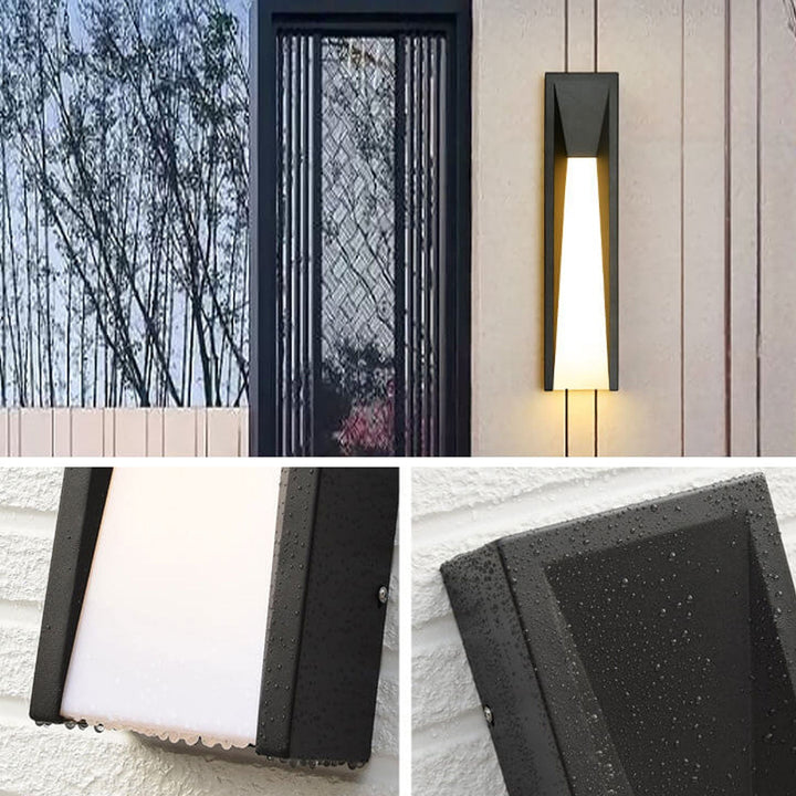 Vanntett Enkel Strip Design LED Utendørs Vegglampe | Luvikno