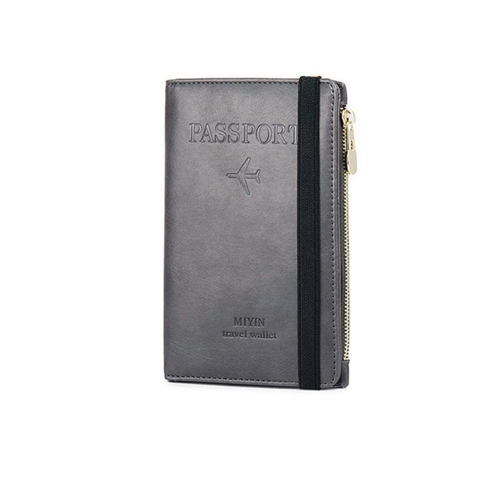 Men's Leather Passport Wallet with RFID Blocking | Luvikno
