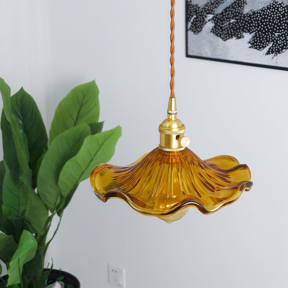 Trendy Hibiscus Flower Pendant Lamp - FlowerLite | Luvikno