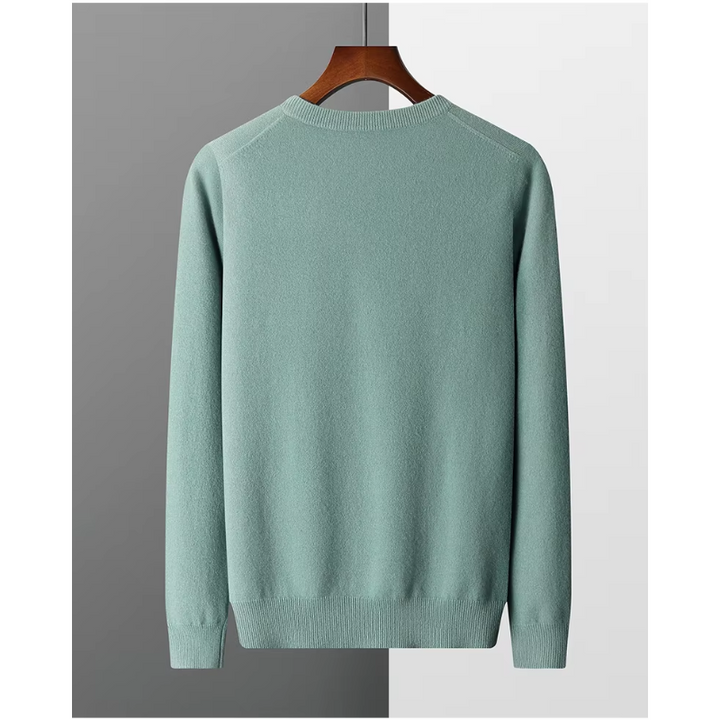 Luvik | Kashmir Polo Menn, V-hals, Myk Kashmir Strikkemateriale