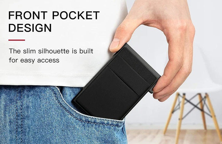 Minimalistisk RFID-blokkerende kortholder lommebok - Design med opptil 8 kort kapasitet Luvikno