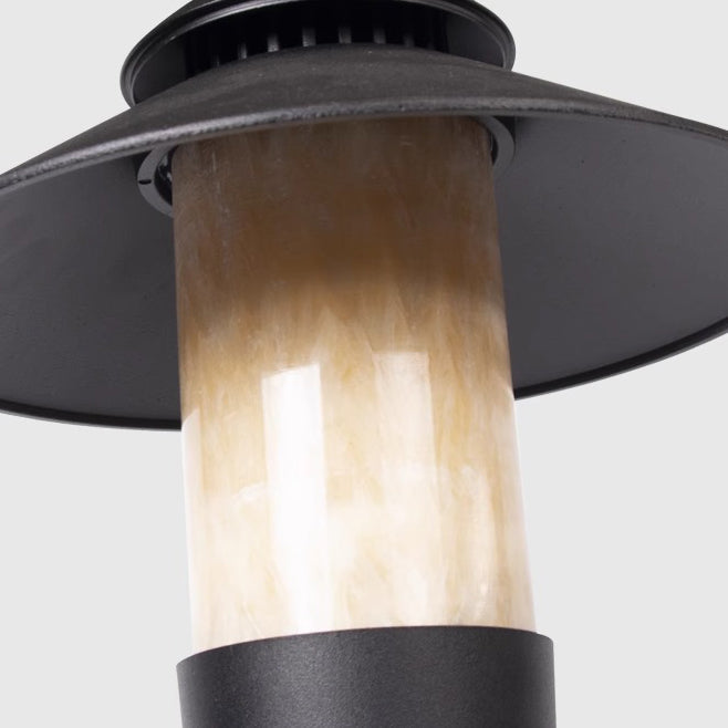 Moderne Minimalistisk Paraply Vanntett Aluminiums Marmor LED Utendørs Lys For Hage | Luvikno