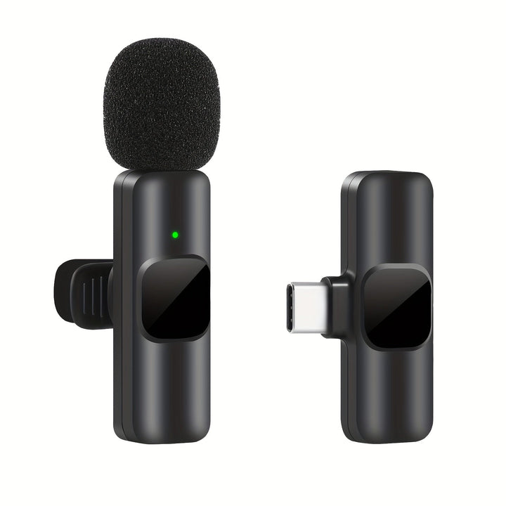 Luvikno | Trådløs Lavalier Mikrofon for Videoinnspillinger og Strømming – Kompakt Design med Høy Lydkvalitet og USB-C Tilkobling