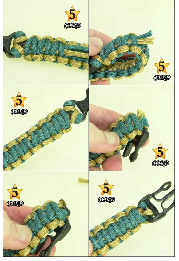 15-i-1 Overlevelses Paracord Armbånd | Luvikno